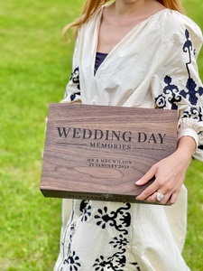 Infant Loss Keepsake Box Baby <b>Memorial</b> Personalized Condolence <b>Gifts</b> Wooden Eco-Friendly Embossed Luxury Tabletop Home Decor - Product Image 2