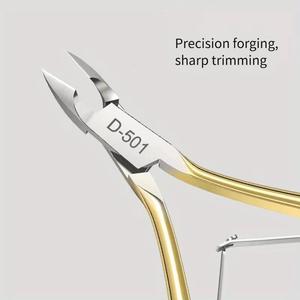 Coupe-ongles professionnel en acier inoxydable Morje D-501, lame biseautée pour le soin des ongles des doigts, usage adulte - Product Image 5