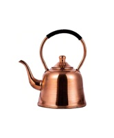 Bouilloire à thé classique en cuivre et aluminium, d'inspiration vintage, pour la maison et la cuisine, construction durable et économe en énergie, qualité supérieure