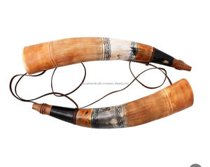 Cuerno de polvo 100% con cinturón de cuero Cuerno de polvo de buey de vaca La mejor calidad con precio directo de fábrica Cuerno de polvo de buey de búfalo - Product Image 1