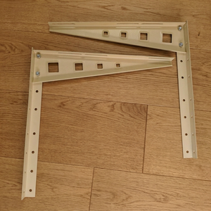 ELRC501 External <b>Wall</b> Mount Bracket 5HP 45000 BTU Heavy Duty AC Support DIY Bolted Assembly Powder Coated Steel Brackets - Product Image 2