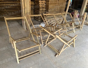 Silla de Playa Plegable de Bambú de Estilo Moderno - Muebles de Exterior Cómodos para Villa, Parque, Jardín y Hotel - Product Image 3