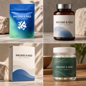Capsules de complexe quotidien NAC 600mg et NAD, 60 unités, supplément d'acides aminés, formule personnalisée, logo personnalisé, marque privée OEM - Product Image 5