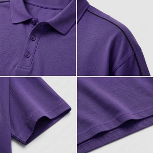 Polo <b>Shirt</b> Men Oversized Casual Loose Fit Baggy Short Sleeve Collar Cotton Summer Street Wear - Product Image 6