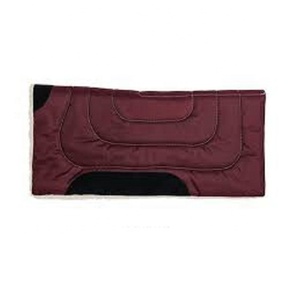 Tapis de selle d'équitation personnalisé de haute qualité avec logo couleur, en toile de coton, doublure en fausse fourrure, confortable, pour le saut d'obstacles et le style Western/anglais - Product Image 4
