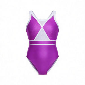 Justaucorps de cheerleading personnalisés en spandex et polyester, blanc, rose, bleu, pour adultes et jeunes filles, pour la scène, détection par aiguille, à prix abordable - Product Image 2