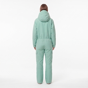 Mono de Esquí de Una Pieza para Mujer HAWK EYE, Impermeable, con Capucha, Color Verde Menta, Aislamiento Sintético, Traje para la Nieve - Product Image 6
