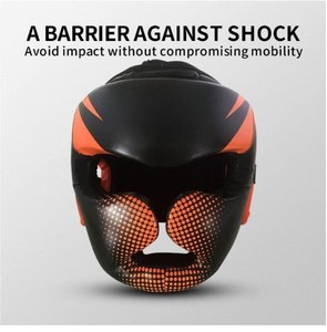 Casque de boxe, casque de combat MMA, casque d'entraînement de sparring et de kickboxing en cuir PU avec équipement de sécurité pour l'entraînement - Product Image 3