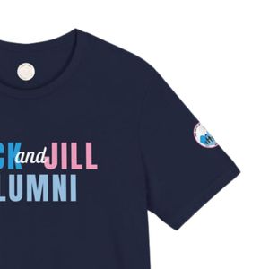 T-shirt graphique bleu Alumni en coton doux, col rond, manches courtes, vêtement décontracté pour tous les jours - Product Image 4