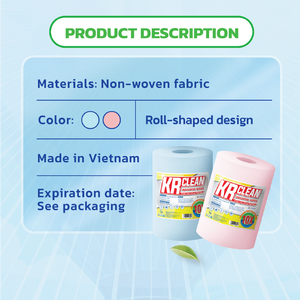 Lingettes de nettoyage industrielles écologiques en tissu non tissé, blanches, pour salle blanche, 30x30cm, 320 feuilles – Fournisseur d'usine Vietnamien OEM ODM - Product Image 3