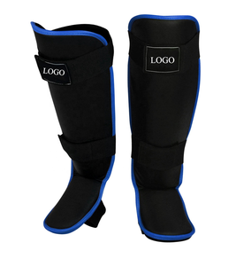 Leather Shin Guards Boxing Leg <b>Protector</b> Muay Thai MMA Kick Boxing Foot Guards Shin Pads Professional Protection Lightweight for - Product Image 5