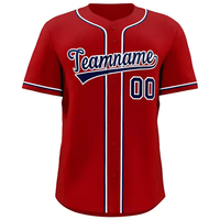 Maillots de baseball personnalisés avec logo, nom et numéro, impression numérique, vente en gros, vêtements de sport professionnels pour équipes, 100% polyester, unisexe