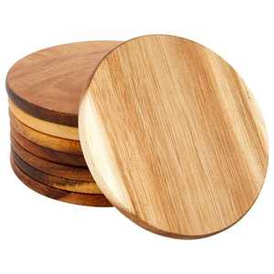 Durable Handmade Classic Wooden Coasters for Coffee Tea & Mug <b>Drinks</b>-Kitchen Use - Product Image 5