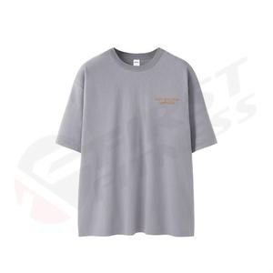 Camisetas con logotipo personalizado bordado para hombre, camiseta extragrande de 280 g/m², camiseta de algodón de marca de 280 g/m² - Product Image 3