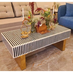 ILAHI's Bone Inlay <b>Table</b> Modern Design Agate Detailing <b>Storage</b> Portable Home Furniture - Product Image 4