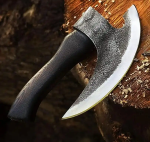 Couteau à pizza artisanal LEGACY BLADES en acier au carbone, manche en bois antidérapant, outil professionnel pour la cuisine et la boulangerie, OEM - Product Image 4