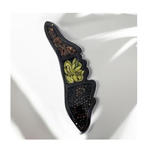Kerala Map Design Wooden <b>Spice</b> <b>Box</b> with Boat Artwork Handcrafted Indian Kitchen Organizer Gift - Product Image 1