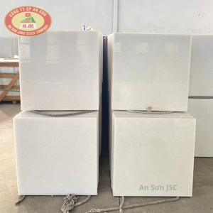 Dalles et Plaques de Marbre Blanc Pur du Vietnam Super Affûtées, Écologiques, pour Plans de Travail de Cuisine et Décoration Extérieure Moderne - Product Image 4