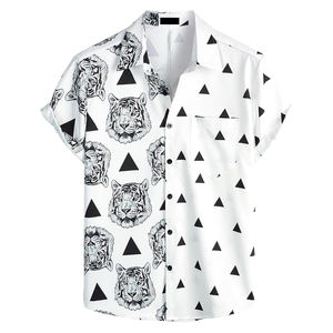 Ensemble 2 pièces tendance 2026 pour homme, imprimé sur mesure : T-shirt oversize à manches courtes d'été et short en maille avec motifs personnalisés - Product Image 3