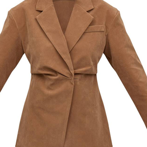 Blazer de mujer 2026 estilo europeo-americano con cuello en V y lazo en la cintura, casual, elegante, a la moda, de manga larga, para hermandades, OEM, venta al por mayor, personalizado - Product Image 5