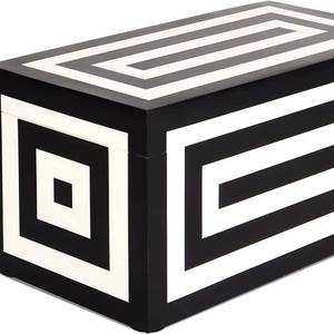 Handmade Polished Resin Antique Imitation Decorative <b>Storage</b> <b>Box</b> for Kitchen and Jewelry <b>Storage</b> <b>Blue</b> & White Home Decor - Product Image 1