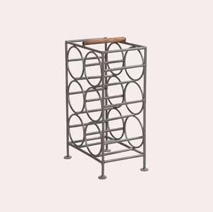 Porte-bouteilles à vin en métal, finition argentée, anti-rouille, pour bars à domicile, pubs, usage décoratif, support pour bouteilles de vin. - Product Image 6