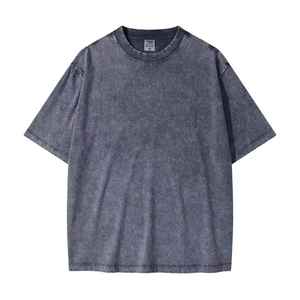 T-shirt Homme Vintage Personnalisé avec Logo, Coton Lourd 280g, Manches Courtes, Coupe Droite Délavée, Style Rétro Ample, Mode Urbaine - Product Image 5