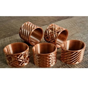 แหวนรองผ้าเช็ดปากทองเหลืองทรงกลม แหวนรองผ้าเช็ดปากโลหะทองเหลือง ของตกแต่งโต๊ะอาหารสำหรับงานเลี้ยงที่บ้านยอดนิยม - Product Image 3