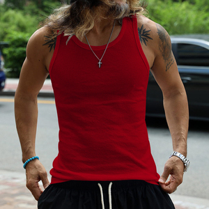 Camiseta sin mangas para hombre, informal de verano, de algodón suave, estilo chaleco lavado para gimnasio, ropa deportiva ligera y transpirable para fitness - Product Image 4