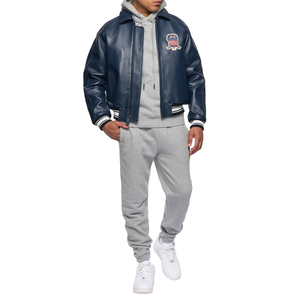 OEM Manufacturer Custom Street Wear Leather Avirex Jacket Custom 100% Cowhide <b>Genuine</b> Leather Men's Avirex Jackets for Winter - Product Image 5