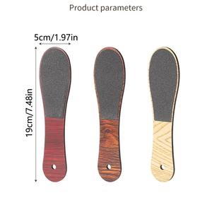 Râpe à pieds double face en bois, étanche avec trou de suspension, éliminateur de callosités, utilisation humide et sèche, facile à nettoyer - Product Image 6