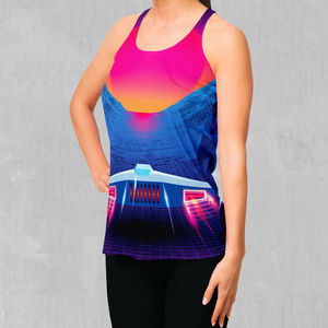 Vestes de sport personnalisées pour femmes, impression par sublimation, col rond, sans manches, pour la course à pied, avec option OEM, prix de gros - Product Image 4