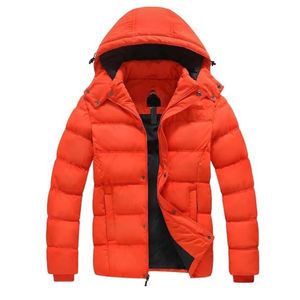 Custom Logo <b>Mens</b> Heavyweight Two Tone Puffer Jacket Stand Collar <b>Thermal</b> Winter Bubble Coat - Product Image 5