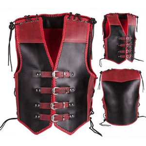 Leather Vest Men's jackets Motorcycle Style Zipper Slim Sleeveless genuine Coats Streetwear Men <b>Cycling</b> Short Jackets - Product Image 3