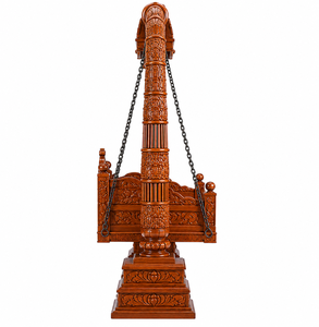 Exclusive Elephant Trunk Pillar Wooden <b>Swing</b> for Living Room Classic Wood Indoor <b>Swing</b> With Hand Carved <b>Frame</b> And Chains USA - Product Image 4