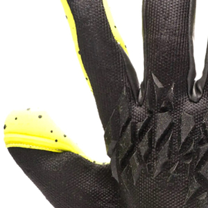 Gants de gardien de but de football en gros, doigts entiers, noir et jaune, en latex et polyester, antidérapants, respirants, séchage rapide, unisexe, pour le sport - Product Image 3