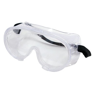 Lunettes de sécurité durables en PVC Lentille légère en polycarbonate sans rayures Sangle élastique réglable EPI certifié CE - Product Image 1