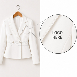 Blazer respirant brodé à double boutonnage et col en V Cosh International – Veste de costume professionnelle pour sororités et fraternités - Product Image 1