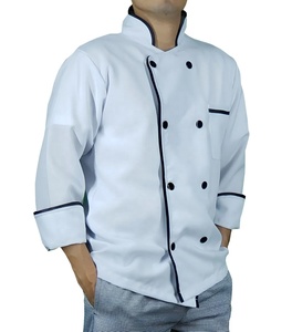 Blouses de Chef Personnalisables avec Logo et Tissu, Manches Longues, en Coton pour Hommes, Uniformes de Cuisine Professionnels OEM pour Hommes - Product Image 5