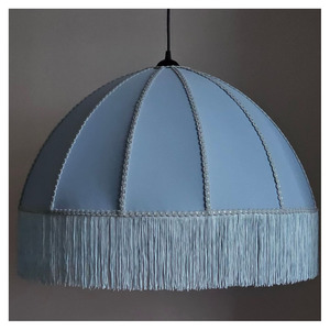Lámpara Colgante de Tela Estilo Victoriano Vintage al por Mayor con Borlas Largas, Lámpara Colgante Retro de Tela con Forma de Cúpula para Sala de Estar - Product Image 1