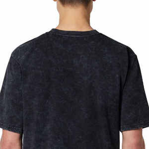 Bulk Sale Premium 100% Cotton Woven Blank Heavyweight T-shirt Style Unisex <b>Men</b> Short Sleeve Garment Dyed Acid Wash - Product Image 4