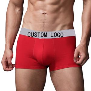 Wholesale OEM SALUBRIOUS SPORTS Men's Mid-Rise Underwear Long <b>Boxers</b> Knitted Breathable Anti-static Eco-Friendly 100% Cotton - Product Image 3