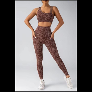 2026 New Arrival Design Custom own Logo Comfortable Women Yoga Set Quick Dry Breathable Pakistan Made Women Yoga Set For Sale - Product Image 2