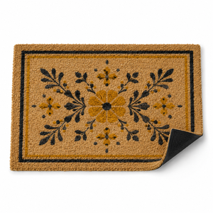 Alfombra de Yute de Lujo con Reverso de PVC Antideslizante, Tapetes de Fibra de Coco para Puerta y Jardín, Calidad Premium - Product Image 5