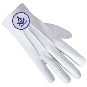 OEM International Masons Leather Gloves with Custom <b>Square</b> and Compass G <b>Key</b> Logo - Product Image 3