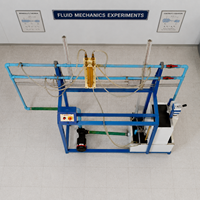 Appareil de mesure de la friction dans les conduites, équipement de laboratoire de mécanique des fluides |   Vérificateur d'équations Darcy Weisbach pour ingénieurs en hydraulique