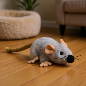 Ratón de Juego de Peluche con Catnip de 7 cm, Juguete Interactivo y de Movimiento para Mascotas - Product Image 3