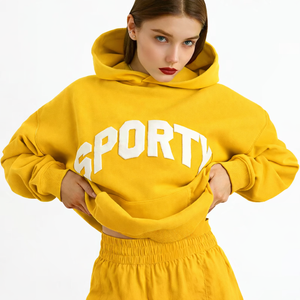 Sweat à capuche oversize pour femme, style streetwear moderne, coupe droite, longueur au-dessus du genou, couleur unie, pour tenues décontractées d'été au quotidien - Product Image 3