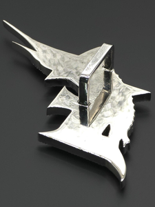 Pendentif lettre F en moissanite sertie de diamants, argent sterling 925, bijou de luxe brillant - Product Image 6