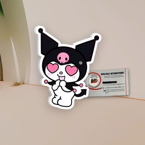 Extensions de cils magnétiques personnalisées Kuromi de haute qualité, outil de beauté en acrylique, Hello Kitty, cœur, fleur, diamant, carré - Product Image 6